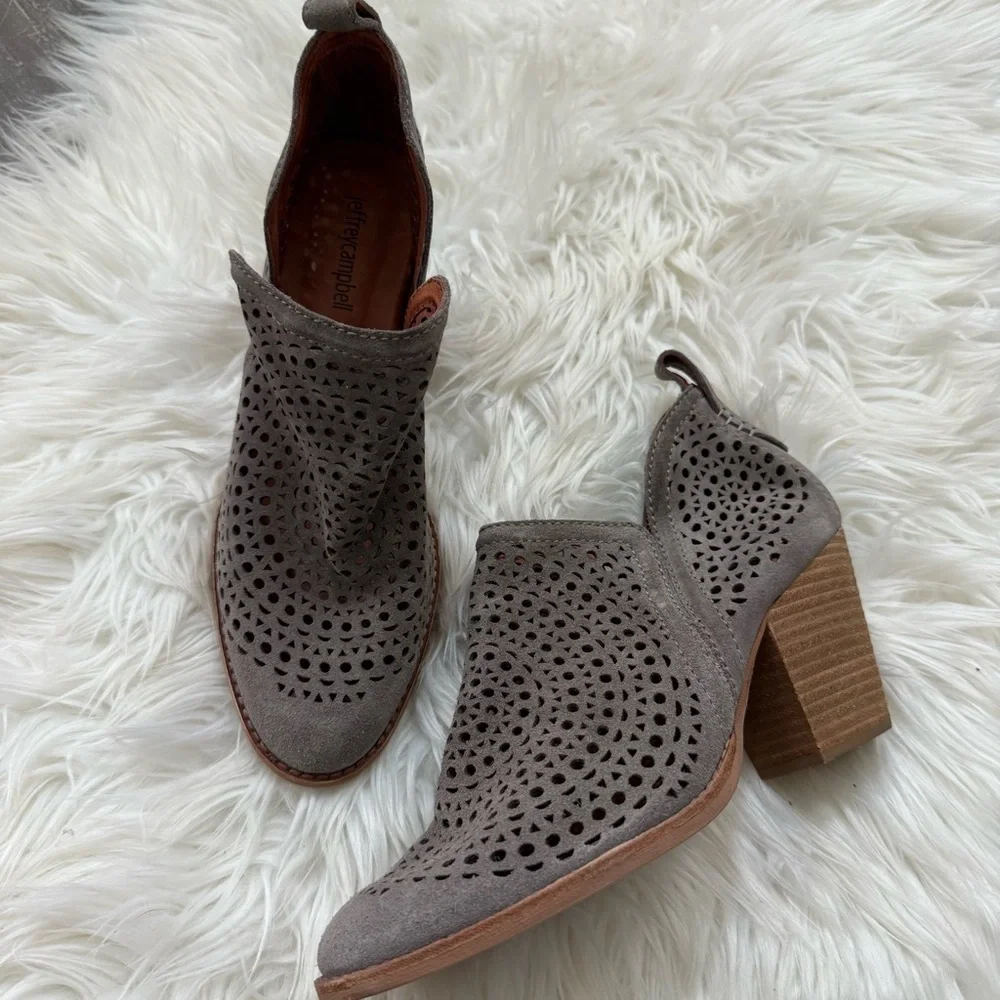Jeffrey Campbell // Rosalie Cutout Suede Bootie
